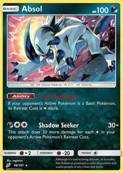 Pokemon - Absol (88/181) [Sun & Moon: Team Up] Holo - Image 1