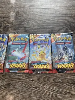 Pokemon TCG Scarlet And Violet Surging Sparks Sealed Booster Packs Lot Of 5 - Image 3