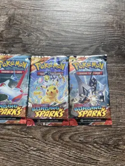Pokemon TCG Scarlet And Violet Surging Sparks Sealed Booster Packs Lot Of 5 - Image 4