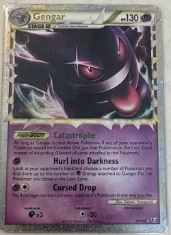 Pokemon Gengar Prime Ultra Rare Triumphant 94/102 Stage 2 Psychic Holo LP - Image 1