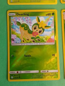 Pokemon Cosmic Eclipse Deerling 15/236 Reverse Holo Sawsbuck 16/236 Holo - Image 3