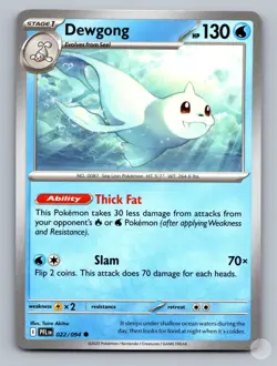 Dewgong 022/094 Common Phantasmal Flames Pokemon Near Mint - Image 2