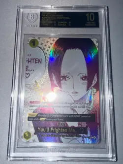 One Piece CCG Boa Hancock You’ll Frighten Me… Beckett 10 Pristine Black Label - Image 3