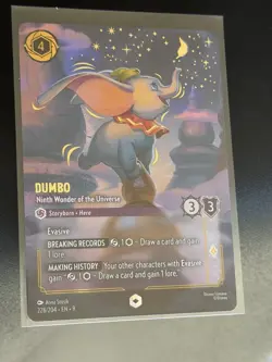 Disney Lorcana: Fabled - Dumbo Ninth Wonder Of The Universe - Enchanted 228/204 - Image 2