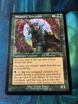 Eladamri, Korvecdal (Retro Frame) Mythic , Modern Horizons 3, MTG , Near Mint - Image 1