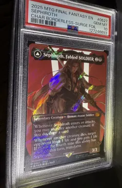 2025 MTG Final Fantasy EN Sephiroth PSA 10 Gem Surge Foil - Image 4