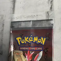 Rare Vintage Pokemon Card TCG Neo Discovery Booster Pack Open/EMPTY Scizor Vtg - Image 2