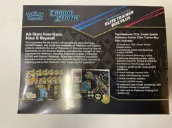 Pokemon Card TCG Crown Zenith Pokemon Center Elite Trainer Box Plus ETB SEALED - Image 2