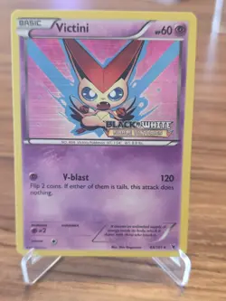 Pokemon Card - Victini - Holo Prerelease Promo (43/101) BW Noble Victories - Image 1