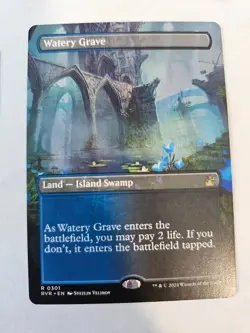 MTG - Watery Grave Borderless - Ravnica Remastered - Image 1