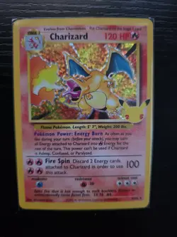 Pokemon TCG Charizard Celebrations 25th Anniversary Holo Rare Card 4/102 - Image 5