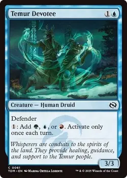 TEMUR DEVOTEE mtg NM-M Tarkir Dragonstorm Common - Image 1
