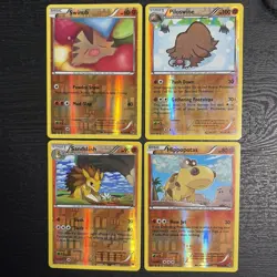 Lot of 4 Pokemon Breakthrough Cards 2015 Sandslash Swinub Piloswine Hippopotas - Image 1