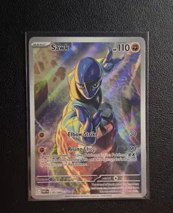 Pokemon Sawk TCG Illustration Rare Card 130/086 SV White Flare NM - Image 1