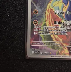 Pokemon Sawk TCG Illustration Rare Card 130/086 SV White Flare NM - Image 5