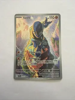 Pokemon Sawk TCG Illustration Rare Card 130/086 SV White Flare NM - Image 1
