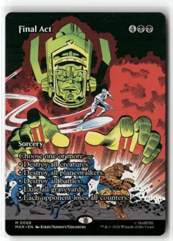 Final Act (Borderless) 66 Marvel Universe Eternal-Legal Magic: The Gathering NM - Image 1