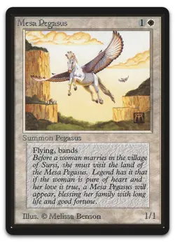 Mesa Pegasus (NM) Beta Edition LEB Magic MTG - Image 1