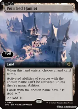 MTG: Petrified Hamlet (Extended Art) EN [SOS - 362] Foil - Image 1