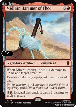 (Preorder) Mjolnir, Hammer of Thor [MSH - 146]NMFoil - Image 1