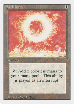 Sol Ring (HP) Revised Edition 3ED Magic MTG - Image 1