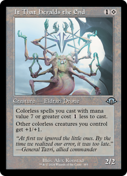 It That Heralds the End (Retro Frame) #385 (Foil) NM Modern Horizons 3 Magic MTG - Image 1