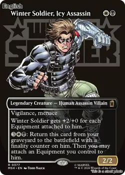 (Preorder) Winter Soldier, Icy Assassin (Borderless) [MSH - 377]NM - Image 1