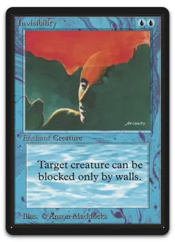 Invisibility (NM) Beta Edition LEB Magic MTG - Image 1