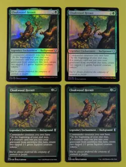 FOIL Cloakwood Hermit x4 Commander Legends: Battle for Baldurs Gate 4x MTG - Image 1