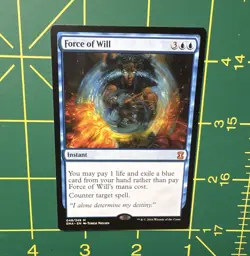 MTG Eternal Masters Force of Will 49 Mythic Rare Regular Instant Blue Eng 2016 - Image 1