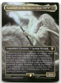 Gandalf of the Secret Fire (Borderless) #507 (Foil) NM Lord of the Rings - Image 1