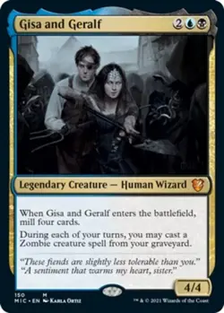 [4x] Gisa and Geralf Near Mint, English Midnight Hunt Commander MTG Magic - Image 1