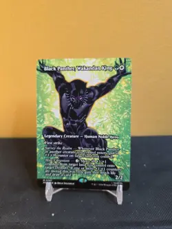 Black Panther, Wakandan King (Borderless) Marvel Regular MAR MTG 87 - Image 1