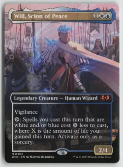 Will, Scion of Peace (Borderless) LP 302 Wilds of Eldraine Magic: The Gathering - Image 1