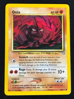 Pokemon Onix 69/111 Common (NM) - Image 1