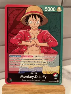 ONE PIECE Card Game Romance Dawn OP01-003 Monkey D Luffy Leader - Image 1