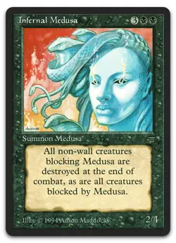 Infernal Medusa (NM) Legends LEG Magic MTG - Image 1