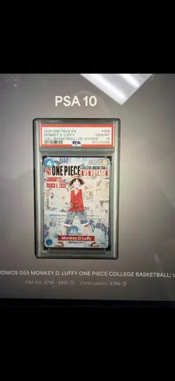 2026 ONE PIECE PROMOS COLLEGE BASKETBALL: US VOYAGE MONKEY D. LUFFY PSA 10 - Image 1