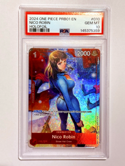 One Piece Premium Booster The Best- Nico Robin Alternate Alt Art Foil PSA 10 ENG - Image 1