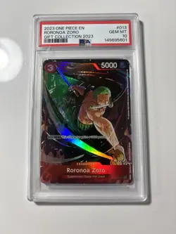 PSA 10 Gem Mint Roronoa Zoro Gift Collection Promo 2023 English ST01-013 - Image 1