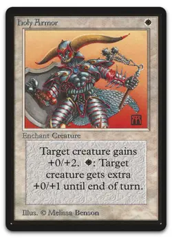 Holy Armor (NM) Beta Edition LEB Magic MTG - Image 1