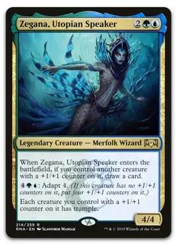 Zegana, Utopian Speaker #214 (LP) Ravnica Allegiance RNA Magic MTG - Image 1