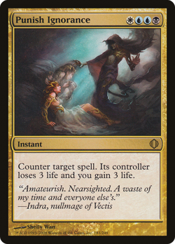 Punish Ignorance #183 (MP) Shards of Alara ALA Magic MTG - Image 1