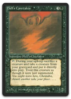 Hell's Caretaker (NM) Legends LEG Magic MTG - Image 1