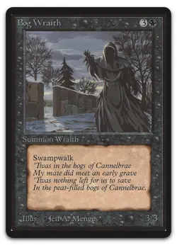 Bog Wraith (NM) Beta Edition LEB Magic MTG - Image 1