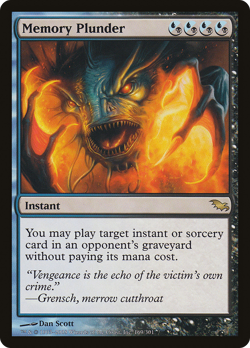 Memory Plunder #169 (MP) Shadowmoor SHM Magic MTG - Image 1