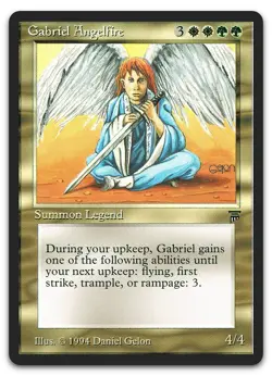 Gabriel Angelfire (NM) Legends LEG Magic MTG - Image 1