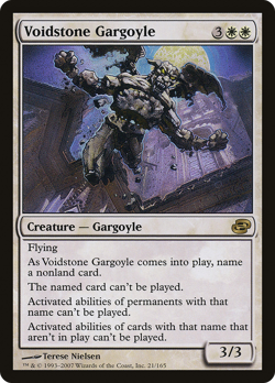 Voidstone Gargoyle #21 (MP) Planar Chaos PLC Magic MTG - Image 1