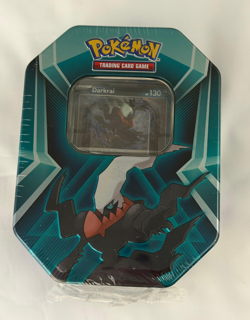 Pokemon Triple Whammy Tin Darkrai Sableye Spiritomb Sealed Metal Tin 6+ - Image 1