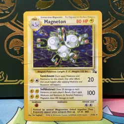 Magneton 11/62 Holo Rare Fossil Heavily Played Pokemon Card - Image 1